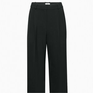 Aritzia Babaton Black Creased High Rise Trousers Pants Size 2